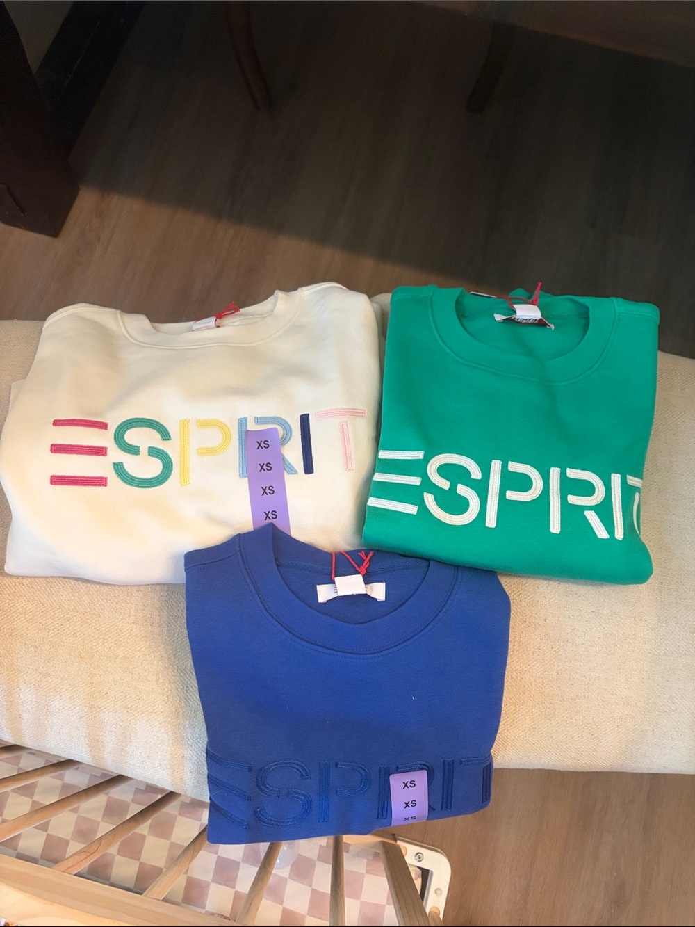 Esprit Crewneck Sweatshirt - cream, Green, Blue